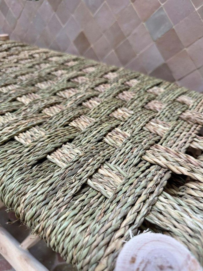 Handgemaakte Houten Bank met Geïntegreerde Schoenenopslag - Afbeelding 3