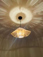 Marokkaanse Stro Hanglamp Bloemvorm – Handgeweven Doum Lampenkap - Afbeelding 5