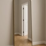 Marokkaanse Rechthoekige Handgemaakte Messing Wandspiegel