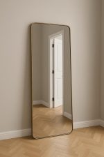 Marokkaanse Rechthoekige Handgemaakte Messing Wandspiegel