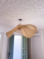 Handgemaakte Raffia Hanglamp – Marokkaanse Parasol Lampenkap - Afbeelding 2