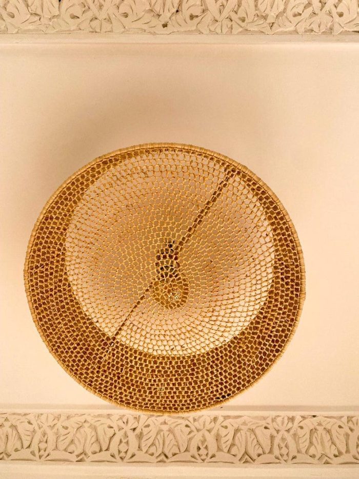 Handgemaakte Raffia Hanglamp – Marokkaanse Hanglamp - Afbeelding 4