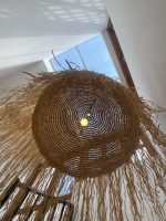 Marokkaanse Strobol Hanglamp met Raffia Franje - Afbeelding 2