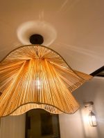 Handgemaakte Raffia Plafondlamp – Golvende Hanglamp - Afbeelding 7