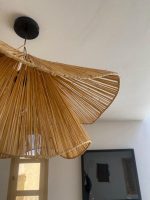 Handgemaakte Raffia Plafondlamp – Golvende Hanglamp - Afbeelding 2