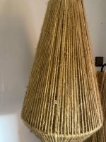 Set van 2 Handgeweven Koord Hanglampen – Kegelvorm - Afbeelding 3