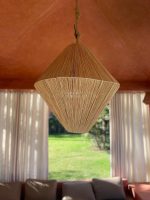 Handgemaakte Raffia Hanglamp – Marokkaanse Hanglamp - Afbeelding 4