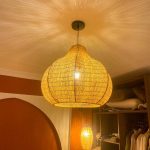 Handgeweven Raffia Hanglamp – Ronde Artisan Lamp