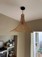 Ronde Handgeweven Raffia Hanglamp – Natuurlijke Plafondverlichting - Afbeelding 7