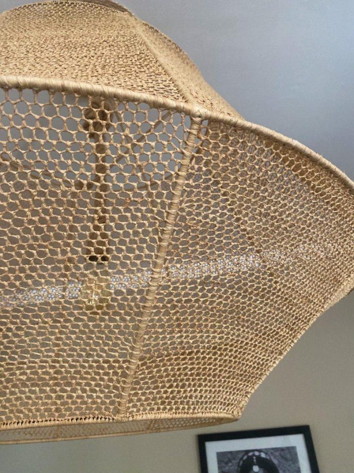 Marokkaanse Zeshoek Hanglamp – Grote Handgeweven Plafondlamp - Afbeelding 6