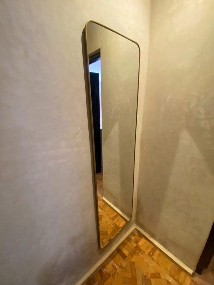 Marokkaanse Rechthoekige Handgemaakte Messing Wandspiegel - Afbeelding 3