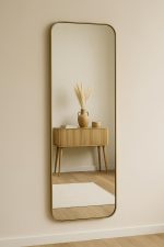 Marokkaanse Rechthoekige Handgemaakte Messing Wandspiegel - Afbeelding 5