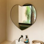 Handgemaakte Marokkaanse Messing Hart Spiegel – Wanddecoratie