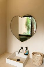 Handgemaakte Marokkaanse Messing Hart Spiegel – Wanddecoratie