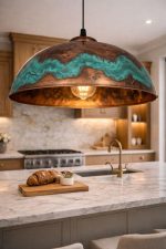 Handgemaakte Verouderde Koperen Koepel Hanglamp - Afbeelding 2