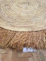 Rond Raffia Vloerkleed – Geweven Natuurlijke Stro Vezels - Afbeelding 6