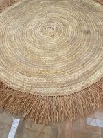 Rond Raffia Vloerkleed – Geweven Natuurlijke Stro Vezels - Afbeelding 7