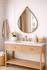 Handgemaakte Marokkaanse Messing Wandspiegel – Authentieke Artisan Decor