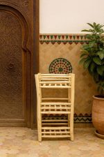 Handgemaakt Houten Schoenenrek – Rustieke 3-Laags Opberger