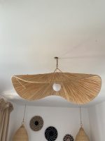 Handgemaakte Raffia Hanglamp – Marokkaanse Parasol Lampenkap - Afbeelding 6