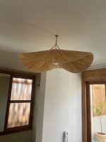 Handgemaakte Raffia Hanglamp – Marokkaanse Parasol Lampenkap - Afbeelding 5
