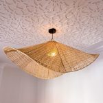 Handgemaakte Raffia Hanglamp – Marokkaanse Parasol Lampenkap