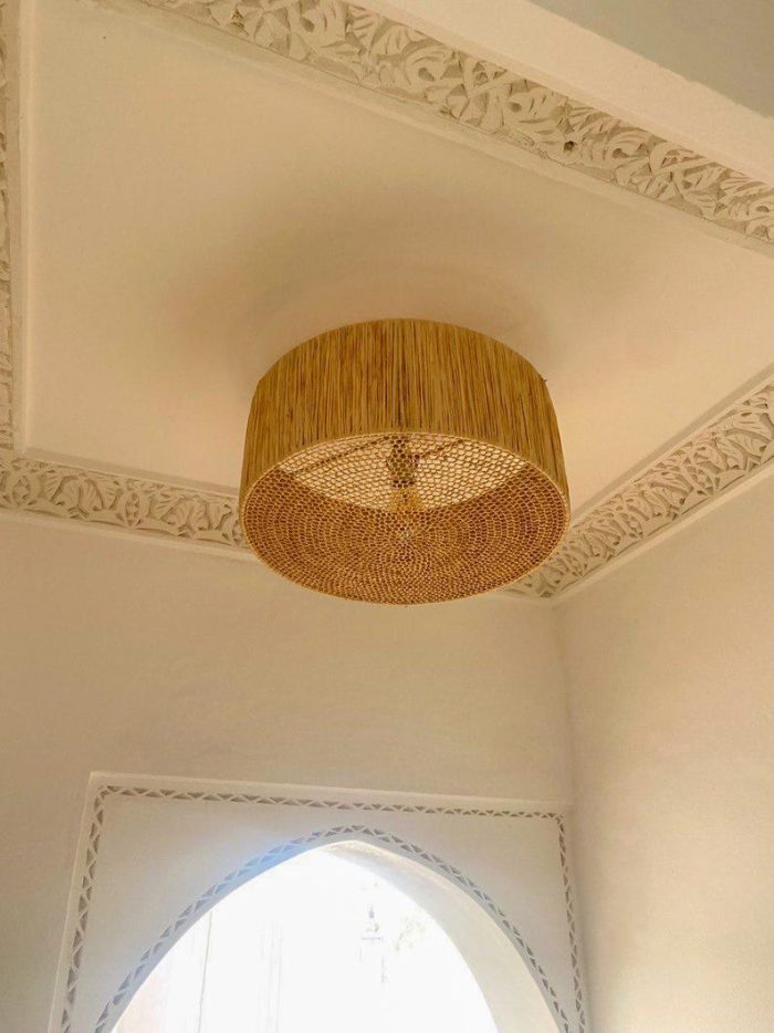Handgemaakte Raffia Hanglamp – Marokkaanse Hanglamp - Afbeelding 2
