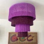 Marokkaanse Hdoum Franje Hanglamp – Handgemaakte Statement Lamp