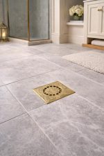 Handgemaakte Messing Vloerputafdekking – Decoratief Vierkant Doucheafvoerrooster - Afbeelding 4