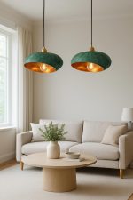 Handgemaakte Verouderde Koperen Koepel Hanglamp - Afbeelding 2