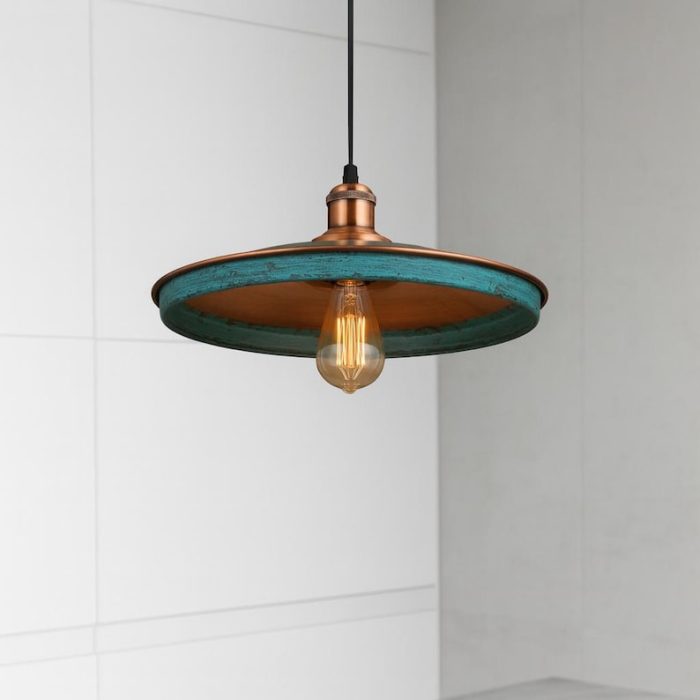 Handgemaakte Verouderde Koperen Koepel Hanglamp - Afbeelding 3