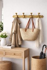 Vintage Messing Wandhaakrek – Kapstokhaak voor Jassen & Tassen - Afbeelding 3