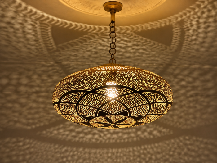 Solid brass living room pendant light handmade decorative ceiling lamp