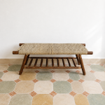 Wooden Storage Bench handcrafted from solid wood with integrated storage compartments