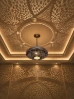 Moroccan brass pendant light handmade brass hanging lamp
