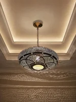 Moroccan brass pendant light handmade brass hanging lamp